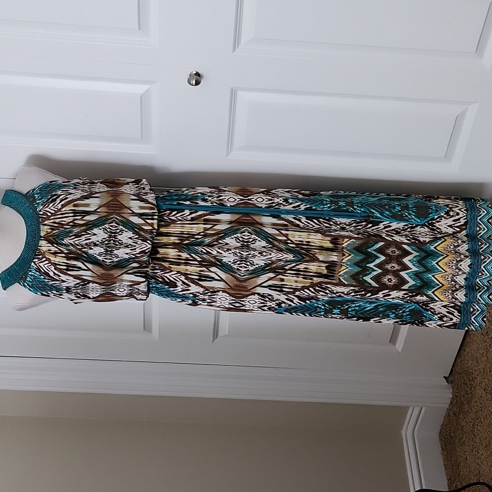 SANDRA DARREN BEAUTIFUL BEADED MAXI DRESS NWOT